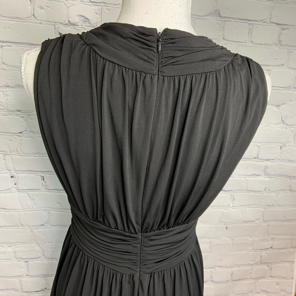 Boston Proper Black V Neck Dress 10 - Picture 3 of 5